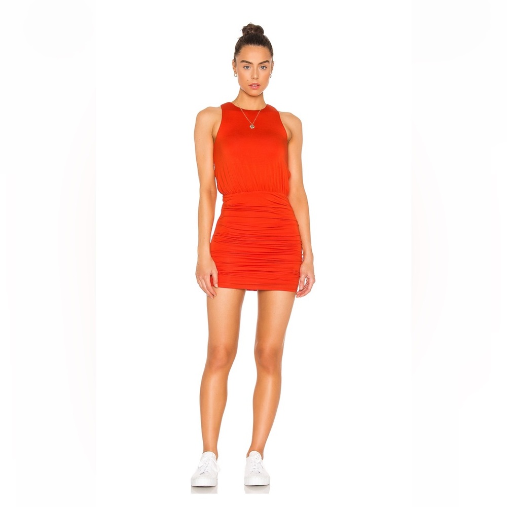 Lovers and Friends ROONEY MINI DRESS Red Orange